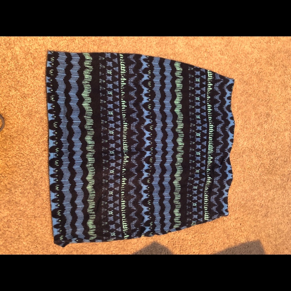 Aztec boho bodycon skirt